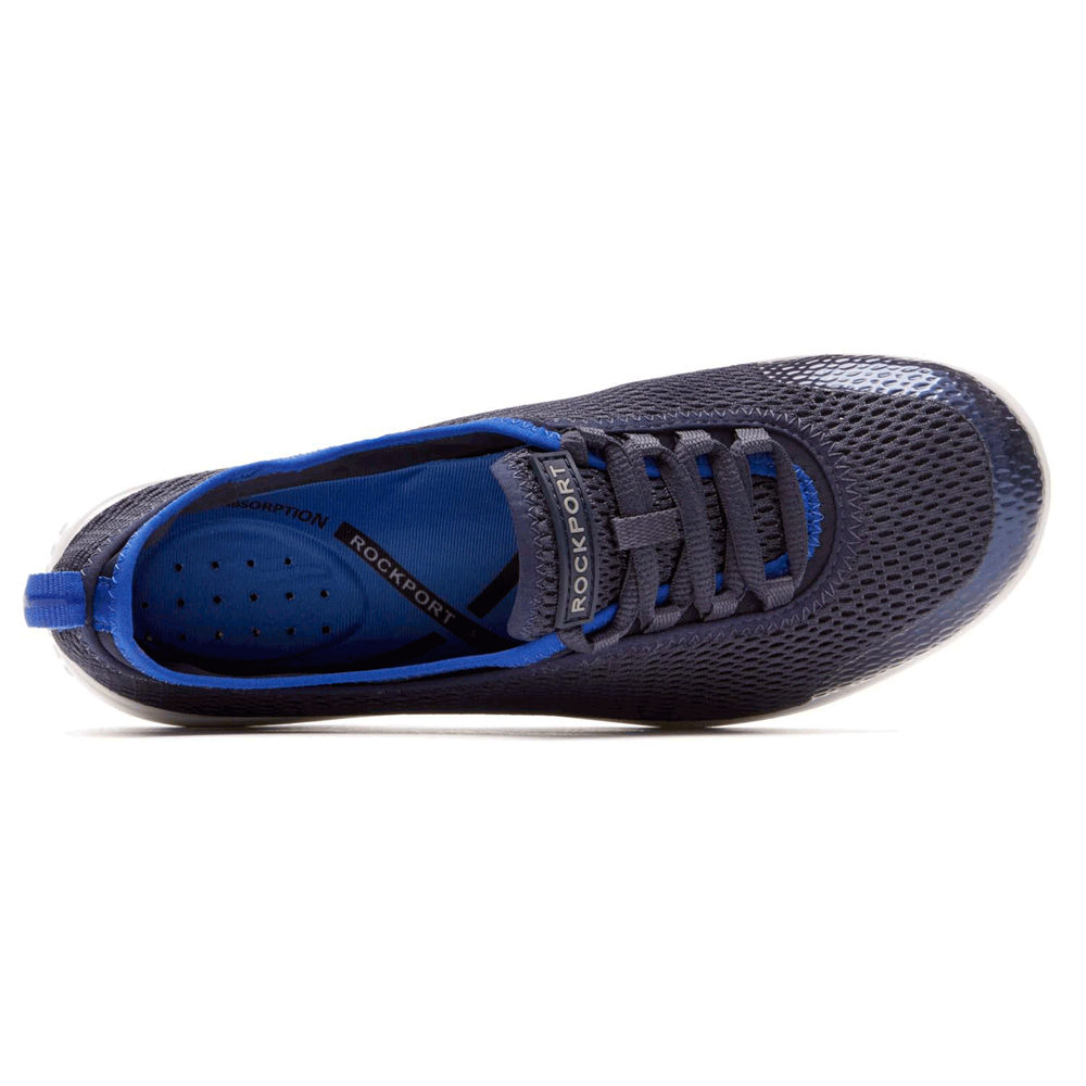 Tenis Rockport Mulher Azul Marinho - Walk360 Washable Laceup - 37461QOGD